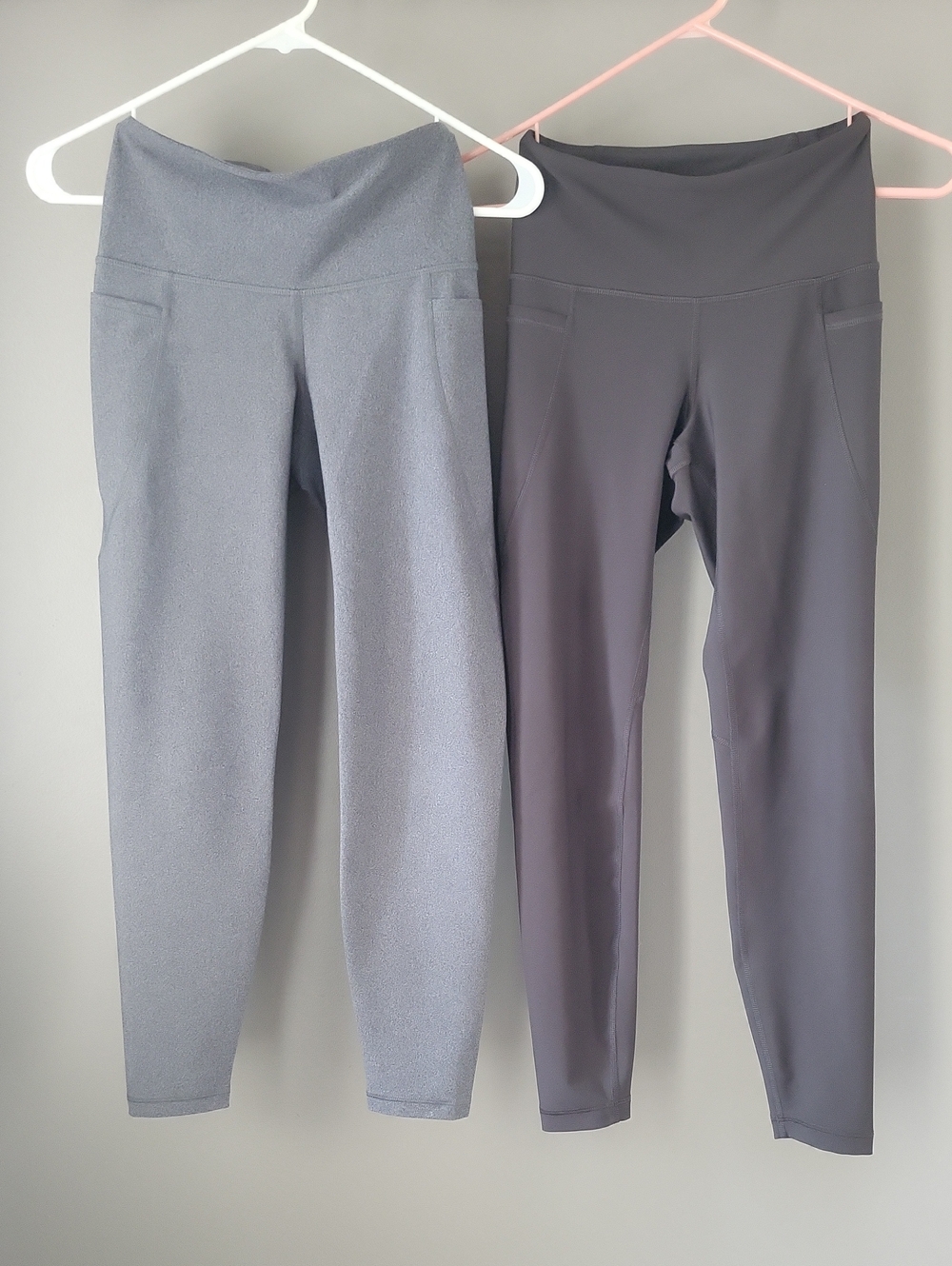Old Navy Women’s PowerSoft Leggings — Light Gray & Charcoal